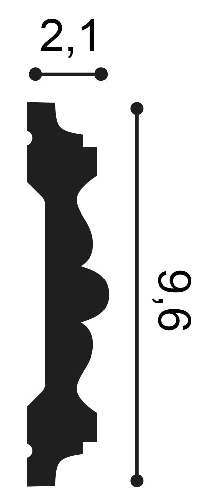 Orac Decor, P9020 Wall Moulding, Wall Moulding, Wall Moulding