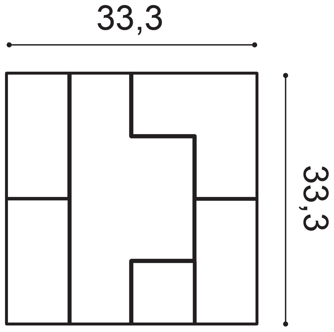 W103 Decorative Element L33.3xH2.5xW33.3 (cm)