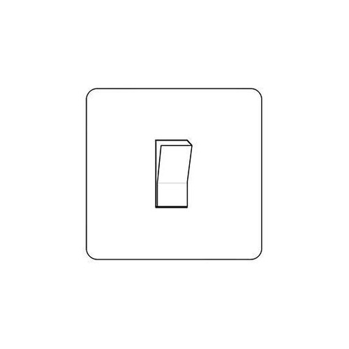 Bauhaus Range Satin Nickel Switches & Sockets, BH5 - 1 Gang Intermediate Rocker Switch by Heritage Brass By M-Marcus
