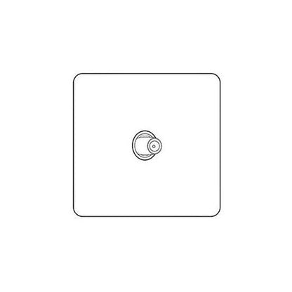 Hoxton Paintable Range Primed White (Paintable) 1 Gang Satellite Socket