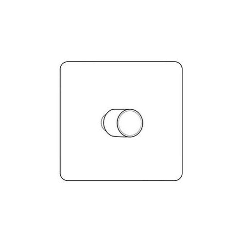Victorian Satin Brass Switches & Sockets, SAB - 1 Gang TED Dimmer (Compatible with LED Lamps) by Heritage Brass By M-Marcus