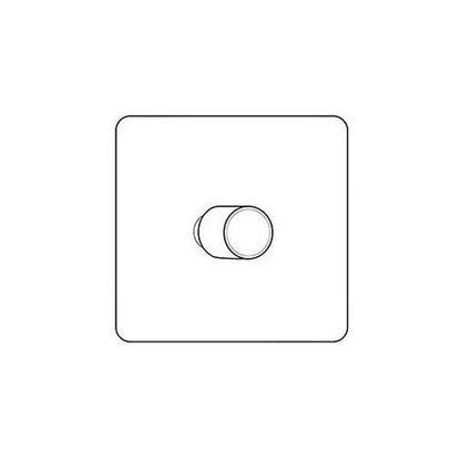 Mode Range Matt Black 1 Gang TED Dimmer (Compatible with LED Lamps)