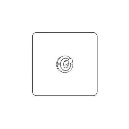 Hoxton Paintable Range Primed White (Paintable) 1 Gang 2-Way Classic Toggle Switch