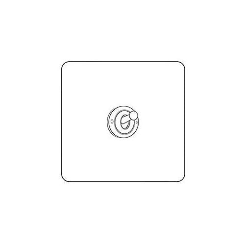 Seville Range Gloss White (Project Finish) 1 Gang 2-Way Classic Toggle Switch