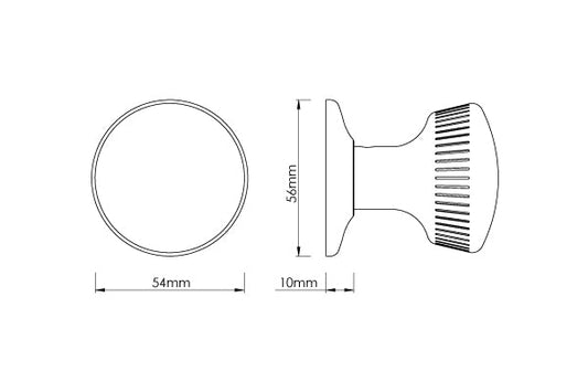 Croft - Brooklands Door Knob on Covered Rose 112COV57A by Croft Ironmongery