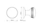 Croft - Brooklands Door Knob on Covered Rose 112COV57A by Croft Ironmongery