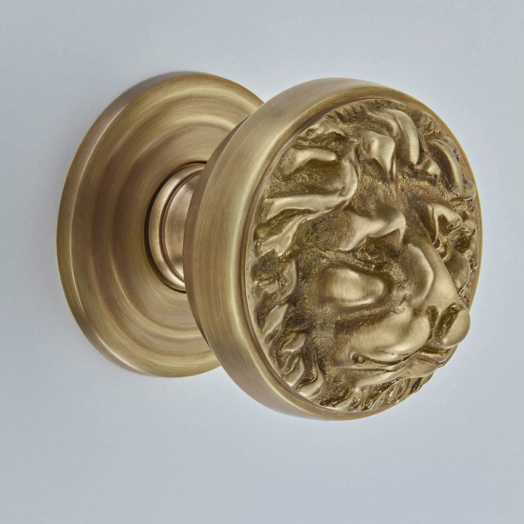 Croft - Lion's Head Centre Door Knob 1734 by Croft Ironmongery