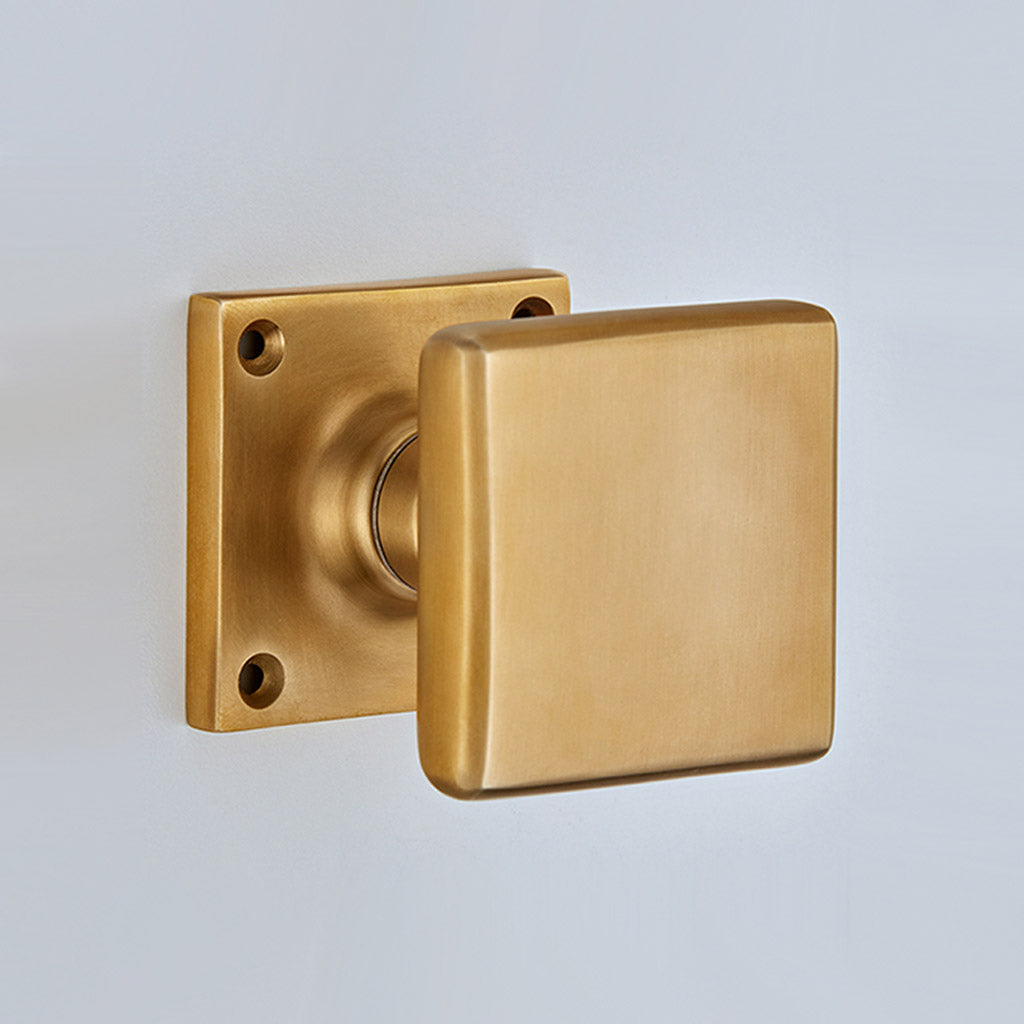 Croft - Plaza Mortice Knob on Square Rose 1743SQ by Croft Ironmongery