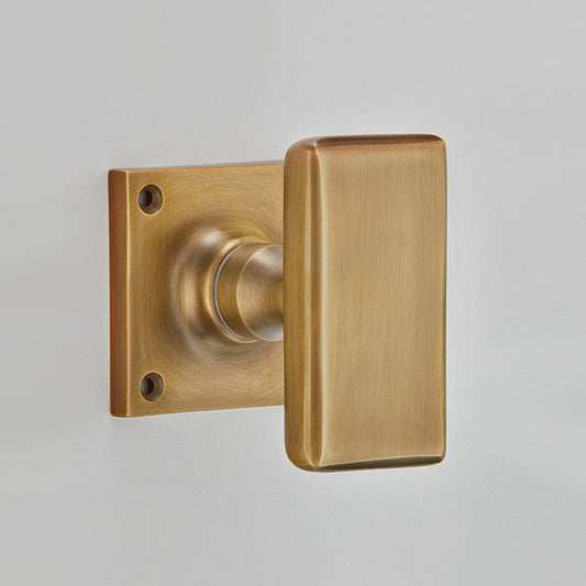 Croft - Capital Mortice Knob on Square Rose 1744SQ by Croft Ironmongery