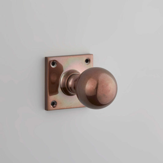 Croft - Ball Mortice Knobs on Square Rose 1756SQ by Croft Ironmongery