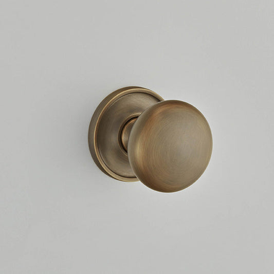Croft - Cushion Mortice Knobs on Raised Edge Covered Rose 1757COV57B by Croft Ironmongery