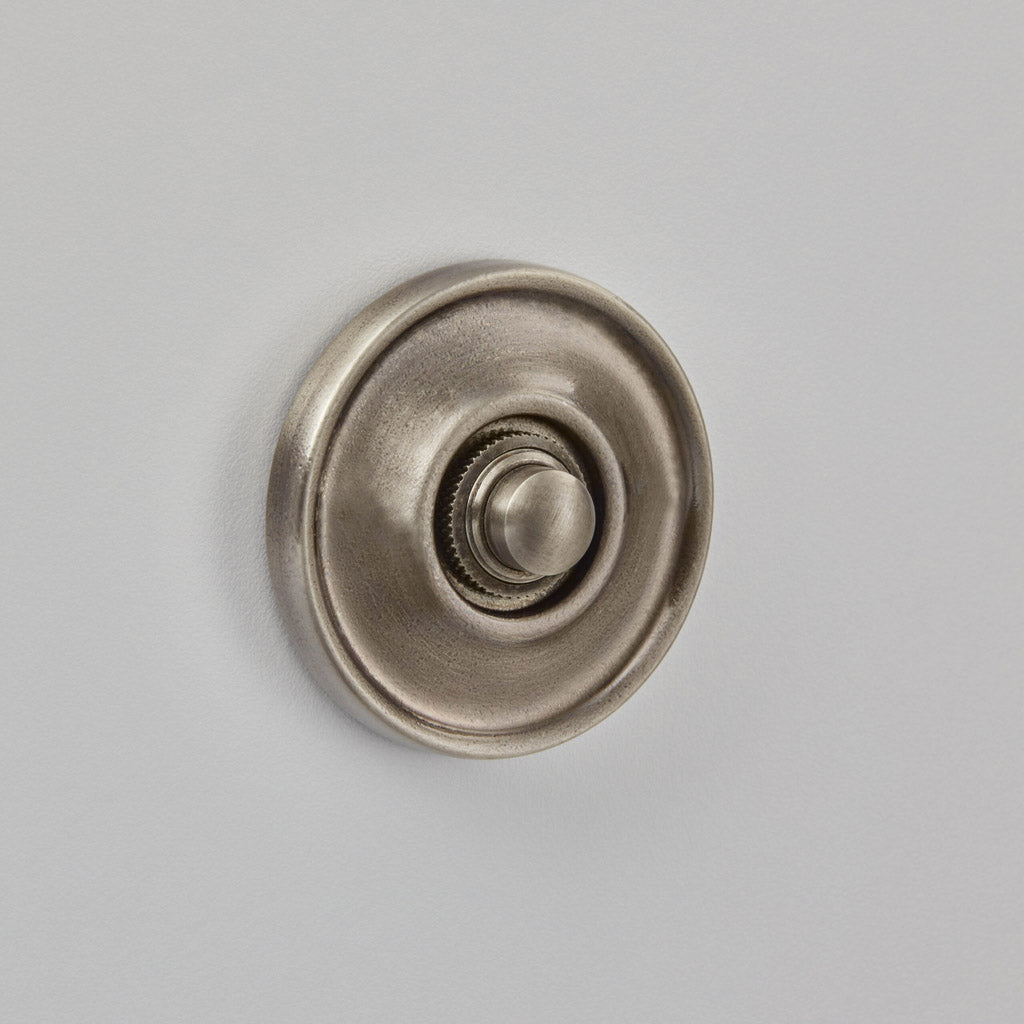 Croft - Round Bell Push Raised Edge- Concealed Fix 1913CF by Croft Ironmongery