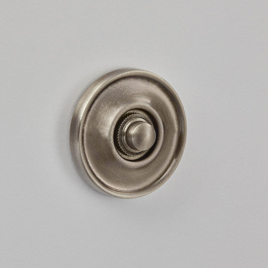 Croft - Round Bell Push Raised Edge- Concealed Fix 1913CF by Croft Ironmongery