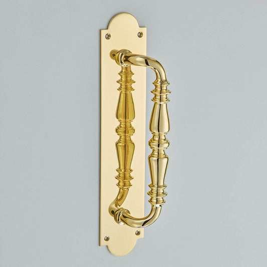 Croft - Ornate Pull Handle on Plate 1954R by Croft Ironmongery