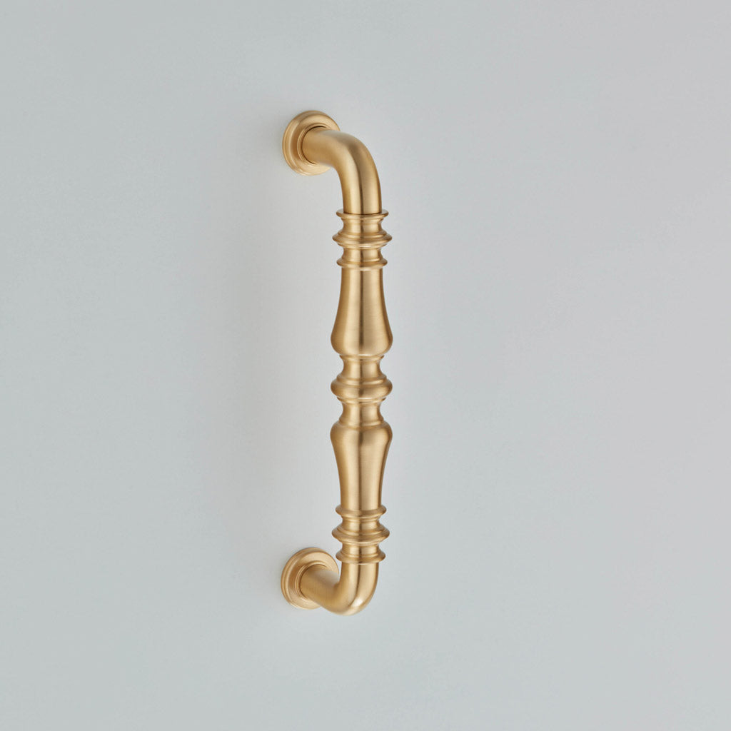 Croft - Ornate pull handle, straight legs with roses 1955 by Croft Ironmongery