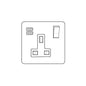 Studio Range Polished Brass Switches & Sockets, Y01 - 1G 13A Socket with USB-A+C by Heritage Brass By M-Marcus