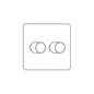 Victorian Satin Brass Switches & Sockets, SAB - 2 Gang Dimmer 250 watts (Compatible with halogen/ incandescent bulbs) by Heritage Brass By M-Marcus