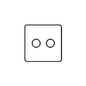 Victorian Satin Chrome Switches & Sockets, BC - 2 Gang Dimmer 400 watts (Compatible with halogen/ incandescent bulbs) by Heritage Brass By M-Marcus