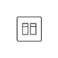 Georgian Elite Range Polished Brass Switches & Sockets, J01 - 2 Gang RJ45 by Heritage Brass By M-Marcus