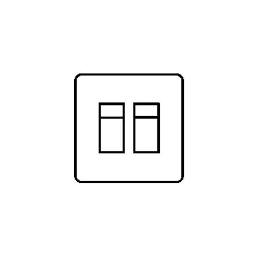Gainsborough Range Matt Bronze Switches & Sockets, GF09 - 2 Gang RJ45 by Heritage Brass By M-Marcus