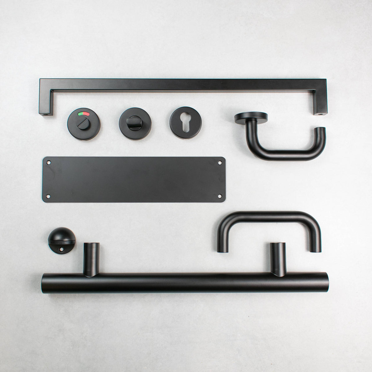 Atlantic Finger Plate Radius Corner Pre drilled with screws 1200mm x 150mm - Satin Stainless Steel