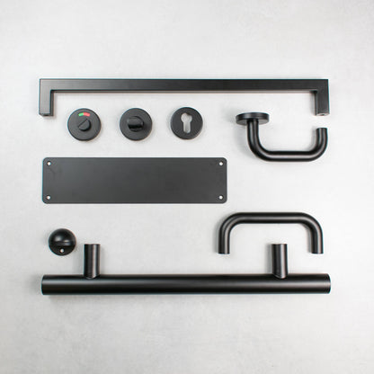 Atlantic Finger Plate Radius Corner Pre drilled with screws 1200mm x 150mm - Satin Stainless Steel