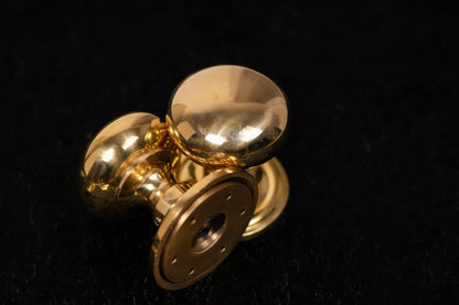 Old English Harrogate Solid Brass Mushroom Mortice Knob on Concealed Fix Rose - additional image