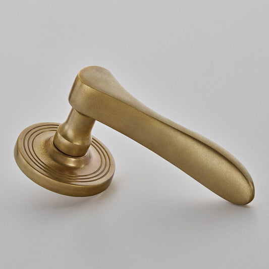 Croft - Oxford Lever on Reeded Covered Rose, Unsprung 2051COV65C by Croft Ironmongery