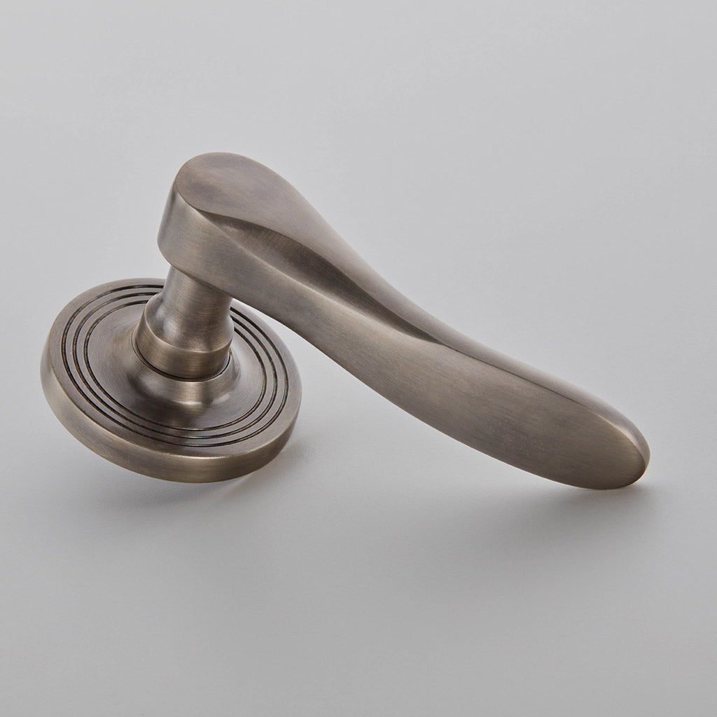 Croft - Cambridge Lever on Plain Covered Rose, Unsprung 2061COV65A by Croft Ironmongery
