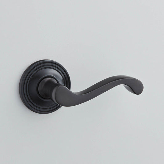 Croft - Sheringham Lever on Reeded Covered Rose, Unsprung 2096COV57C by Croft Ironmongery