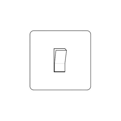 Elite Flat Plate Range Satin Nickel Switches & Sockets, T05 - 20A Double Pole Switch by Heritage Brass By M-Marcus
