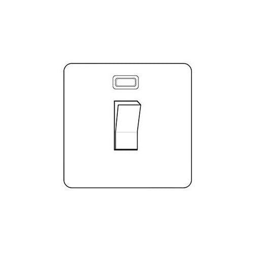 Edwardian Polished Brass Switches & Sockets, K - 20A Double Pole Switch with Neon by Heritage Brass By M-Marcus