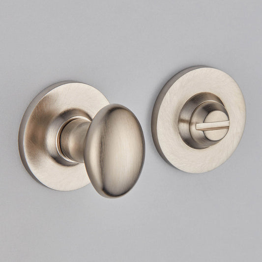 Croft - Oval Knob Turn and Release Plain Covered Rose 2245 by Croft Ironmongery