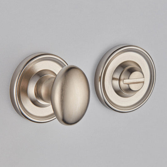Croft - Oval Knob Turn and Release Raised Edge Covered Rose 2246 by Croft Ironmongery