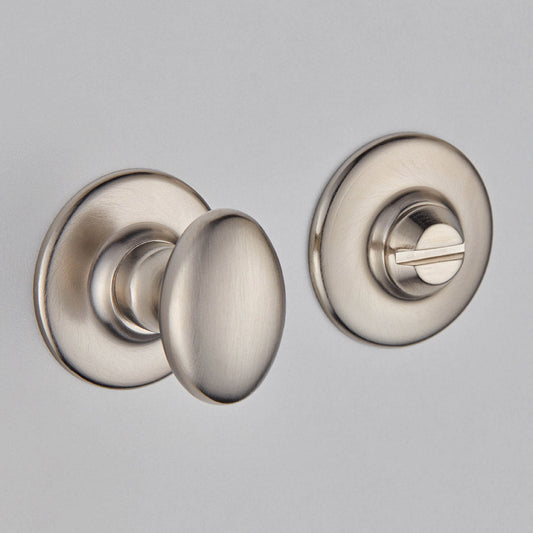 Croft - Oval Knob Turn and Release Arc Covered Rose 2248 by Croft Ironmongery