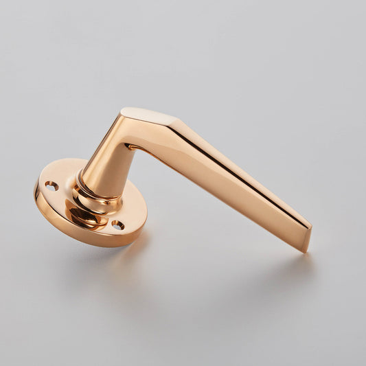 Croft - Brockton Lever on Round Rose, Face Fix 251R by Croft Ironmongery
