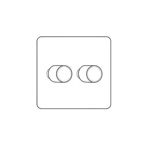 Gainsborough Range Matt Bronze Switches & Sockets, GF09 - 2G Multi Location Primary Dimmer by Heritage Brass By M-Marcus