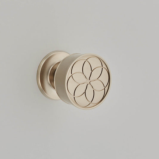 Croft - Geo Mortice Knobs on Concealed Rose 3005 by Croft Ironmongery