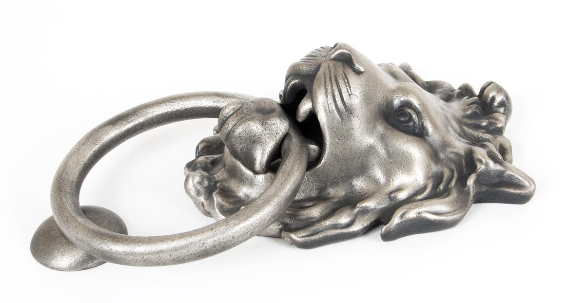 Lion Head Door Knocker by From The Anvil