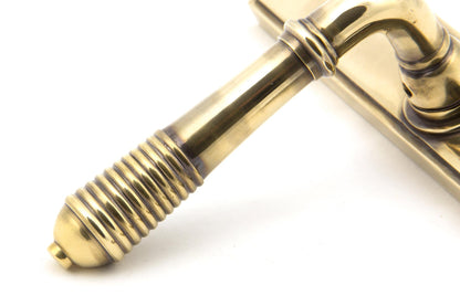 Reeded Slimline Lever Espag. Lock Set by From The Anvil