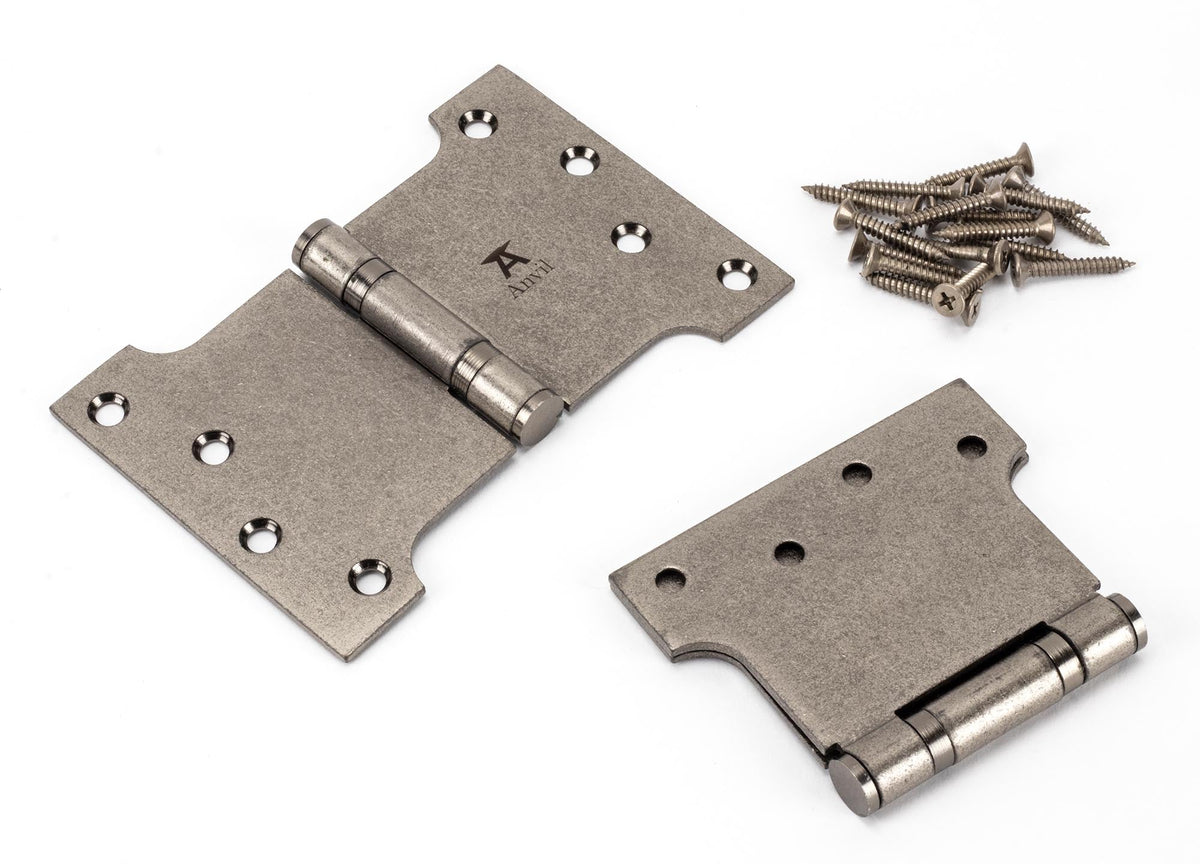 Parliament Hinges SS (pair) by From The Anvil