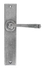 From The Anvil's Pewter Patina Large Avon Lever Latch Set