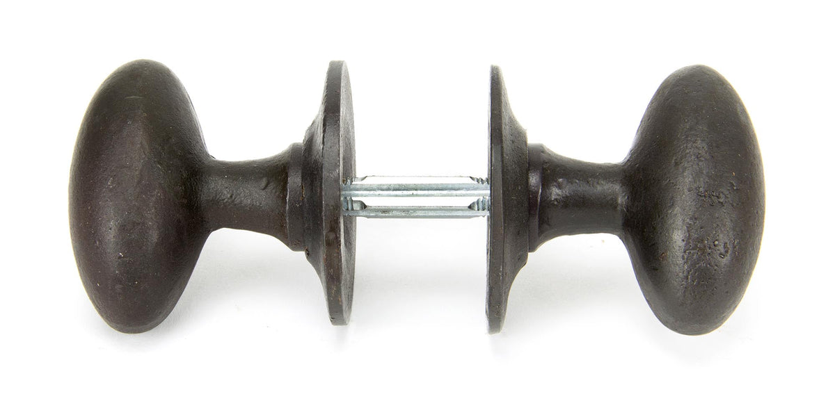 Oval Mortice/Rim Knob Set by From The Anvil