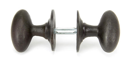 Oval Mortice/Rim Knob Set by From The Anvil