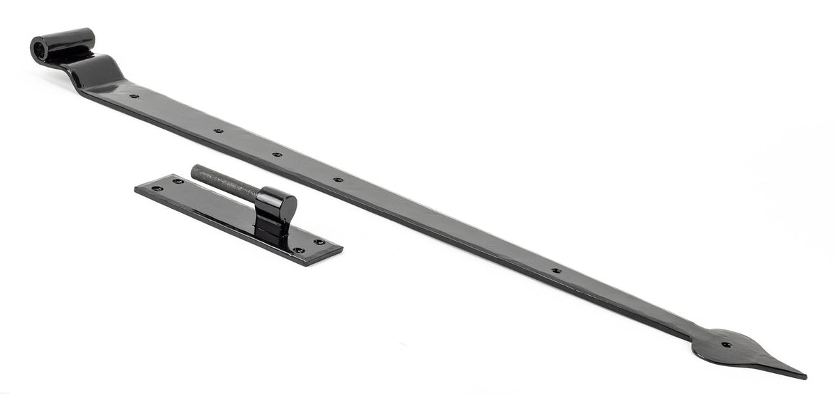 Hook & Band Hinge - Cranked (pair) by From The Anvil