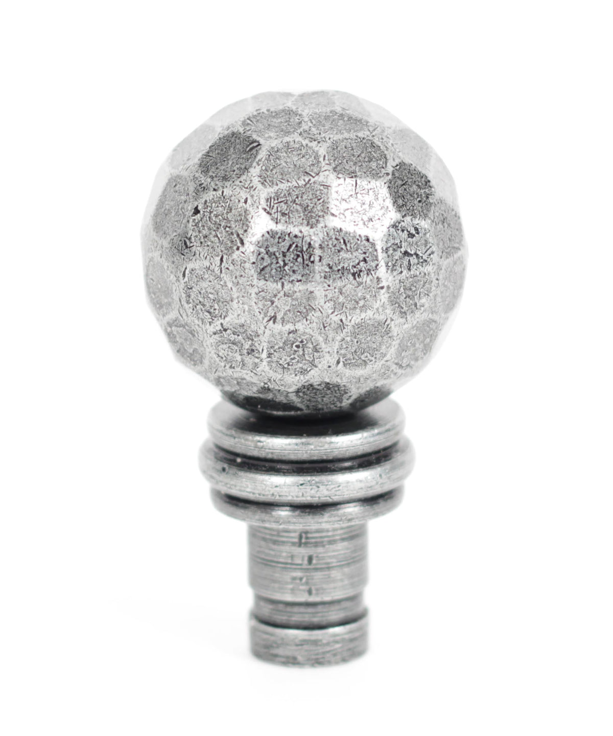 Hammered Ball Curtain Finial (pair) by From The Anvil