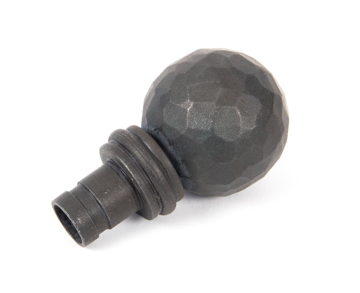 Hammered Ball Curtain Finial (pair) by From The Anvil