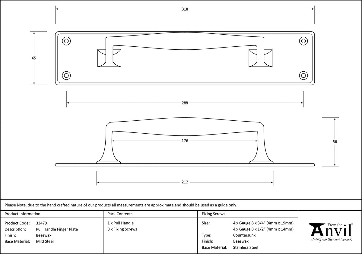 Pull Handle on Backplate by From The Anvil