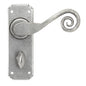 From The Anvil's Pewter Patina Monkeytail Lever Bathroom Set