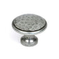 From The Anvil's Pewter Patina Hammered Cabinet Knob
